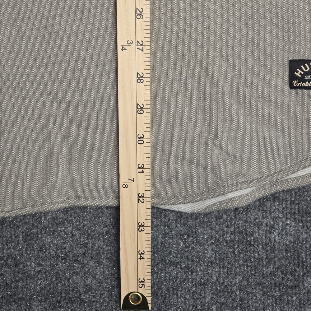 Hurley Men's XXL Shirt Iguana Khaki Button Down Long Sleeve Cotton Textured NWT - Picture 9 of 16